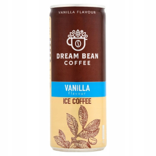 Zrnková káva - Ľadová káva - VANILKA - Dream Bean 250 ml