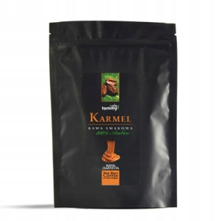 Zrnková káva - Pečená káva žula Arabica ochutené karamel