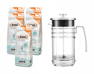 Káva mletá - Káva priateľská k žalúdku 5x 200g + 0,6L