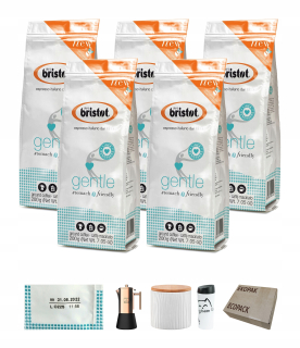 Káva mletá - Káva jemný priateľský Gentle 1kg + kávovar
