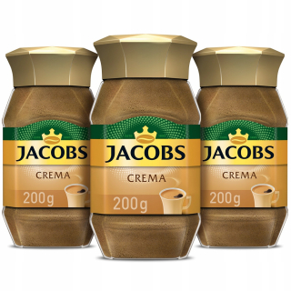 Instantná káva -  Rozpustná káva jacobs crema 3x200g