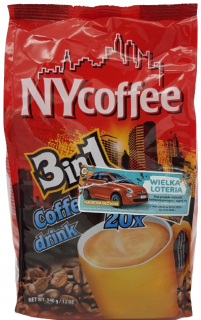 Instantná káva - Rozpustná káva Mokate NY 3W1 18GX20PC X6