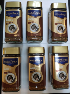 Instantná káva -  Instantná káva Movenpick Gold 6X 100g DE
