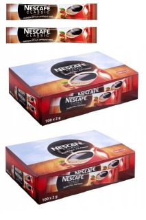 Instantná káva - Rozpustná káva NESCAFE CLASSIC 100 SACHETY X2