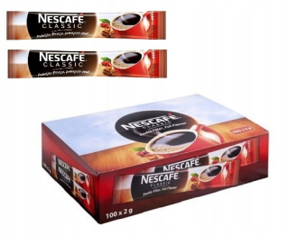 Instantná káva -  Rozpustná kaviareň NESCAFE CLASSIC 100 vrecúška