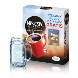 Instantná káva - Instantná káva NESCAFÉ CLASSIC 600g + pohár
