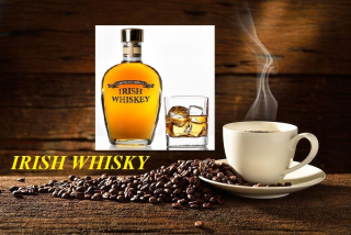 Zrnková káva -  Aromatizovaná káva IRISH WHISKEY 1 kg kávových zŕn