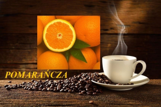 Zrnková káva - Aromatizovaná káva ORANŽOVÁ 500g zrná <<