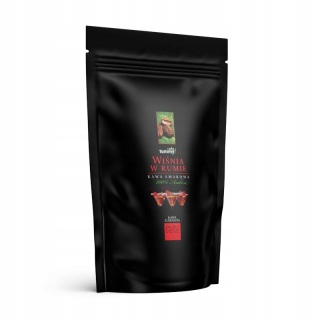Zrnková káva -  Chuť kávu čerešňa v Rum 250g