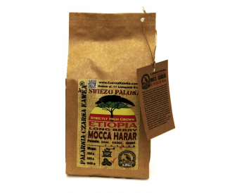 Zrnková káva - Káva Čerstvo Pečené Etiópia Mocca Harar Mocha 0.5kg