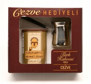 Káva mletá - Turecká káva Mehmet Efendi 250 g + sada téglika