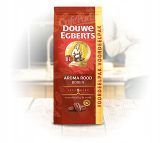 Zrnková káva - Káva Beans Douwe Egberts Aroma Rood 1kg Holandsko