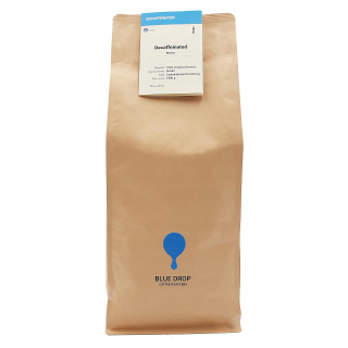 Zrnková káva -  Kávové zrná 1kg decaf modrý pokles čerstvo pečené