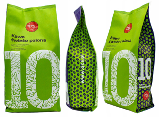 Zrnková káva -  Kávové zrná 1kg. Nie. 10 Rwanda 100% Robusta