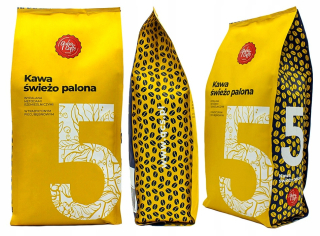 Zrnková káva -  Kávové zrná 1kg č. 5 100% Arabica Brazília