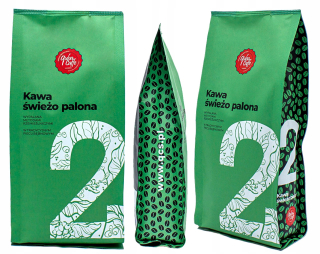 Zrnková káva -  Káva zrnitosť 250g. 2 Poľsko Paliarnia čerstvé