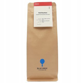 Zrnková káva -  Grainy Coffee 340g Red Bourbon Blue Drop Odkvapkávajte