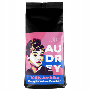 Zrnková káva -  Kávové zrná AUDREY Čerstvo pražená arabica 250 g