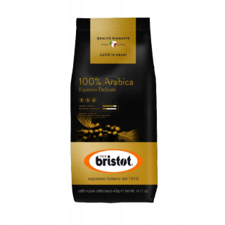 Zrnková káva -  Kávové zrná Bristot 100% Arabica 400g