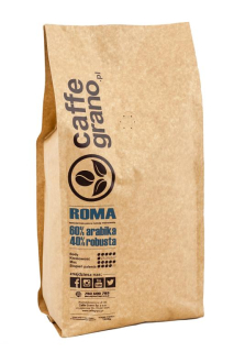 Zrnková káva - Zrnková káva CAFFE GRANO ROMA pražiareň kávy 0,5 kg