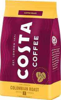 Zrnková káva - COSTA Colombian Pražené kávové zrná 100% Arb 500g