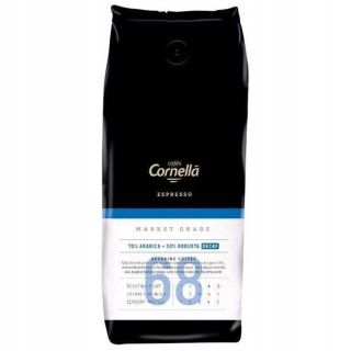 Káva bez kofeínu -  Cornella Espresso Decaf 68 kávových zŕn 1kg