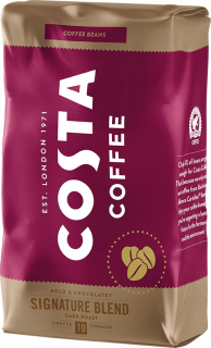 Zrnková káva -  Kávové zrná Costa 1 kg tmavo pražené