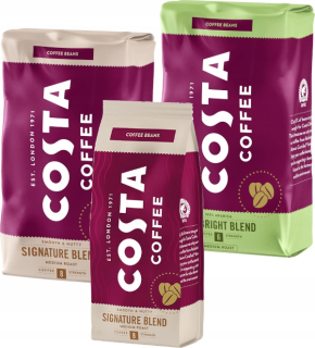 Zrnková káva -  Kávová zrná Costa Coffee Bright Medium 2kg + 200g