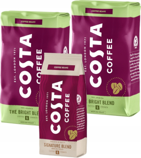 Zrnková káva -  Cenové náklady CODA Coffee Bright signat 2kg + 200g