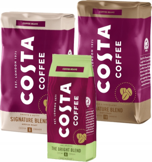 Zrnková káva - Costa Costa Coffee Coffee Dark Blend 2x1kg + 200g