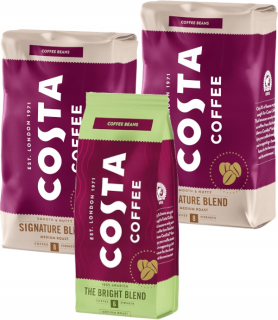 Zrnková káva -  Kávové zrná Costa Coffee Signature Med 2kg + 200g