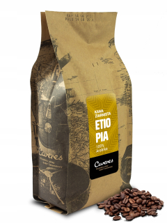 Zrnková káva - Káva zrna Etiópia 250g 100% arabčina