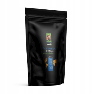 Zrnková káva -  Káva Beans Etiópia Djimmah 100% Arabica