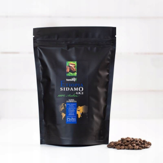 Zrnková káva - Kávové zrná Etiópia Sidamo Zľava 100% Arabica!