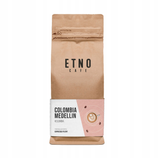 Zrnková káva -  ETNO Cafe Colombia Medellin 1000 g Zrná káva