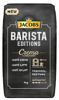 Zrnková káva - Kávové zrná JACOBS BARISTA CREMA 1kg