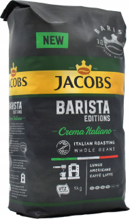 Zrnková káva -  Káva Beans Jacobs Barista Crema Italiano 1kg