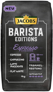 Zrnková káva - Kávové zrná JACOBS BARISTA EDITION ESPRESSO 1 kg