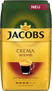 Zrnková káva -  Káva Beans Jacobs Crema Intenso 1000 G Import