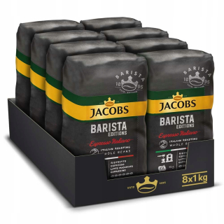 Zrnková káva -  Káva Beans Jacobs Barista Ital. Espresso 8kg