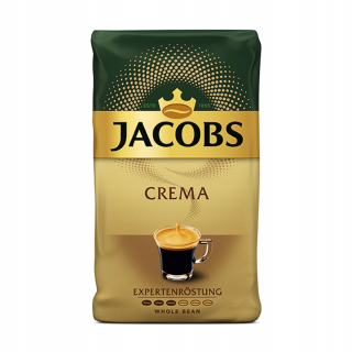 Zrnková káva -  Káva Beans Jacobs Crema 1kg, 3/6 Intenzita