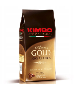 Zrnková káva -  Kávové zrná KIMBO Aroma Gold 100% Arabica 1kg