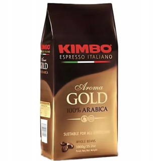 Zrnková káva -  Kimbo Aroma Gold Grainy Coffee 100% Arabica 1kg