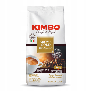 Zrnková káva -  Kimbo Aroma Gold 1kg Obilie