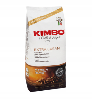 Zrnková káva -  Kávové zrná Kimbo Extra Cream 1kg
