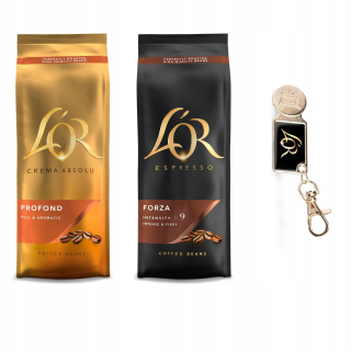 Zrnková káva - Káva Beans L'alebo Espresso a Crema 1kg (2x500g)