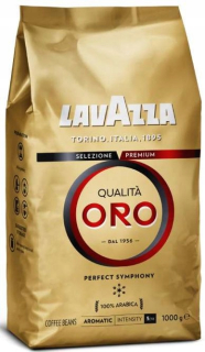 Zrnková káva - Kávové zrná. Lavazza Oro 1kg.