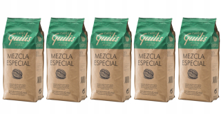 Zrnková káva -  Kávové zrná MEZCLA ESPECIAL Kaviarne Guilis 5x1 kg