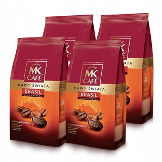 Zrnková káva -  Káva Granist Mk Cafe Brazília 4x1kg Set