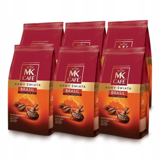 Zrnková káva -  Kávové zrná MK Cafe Brazil sada 6x1 kg